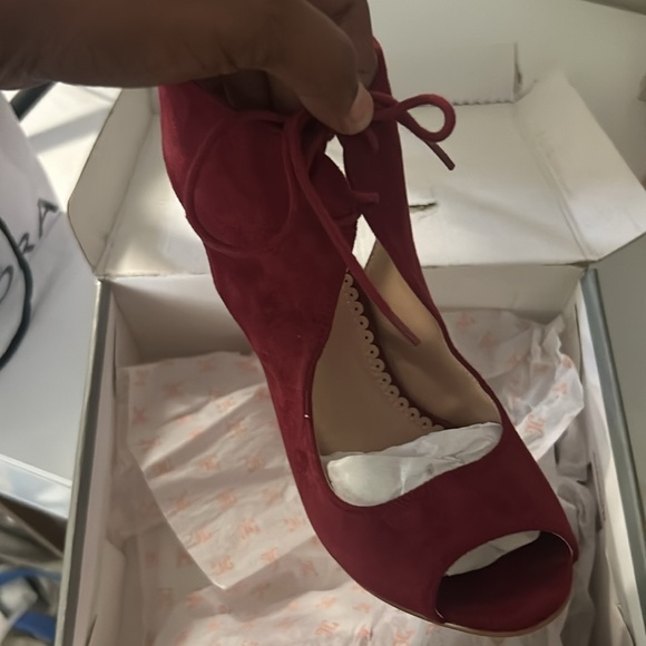 Wine sandal heels - Picture 3 of 3
